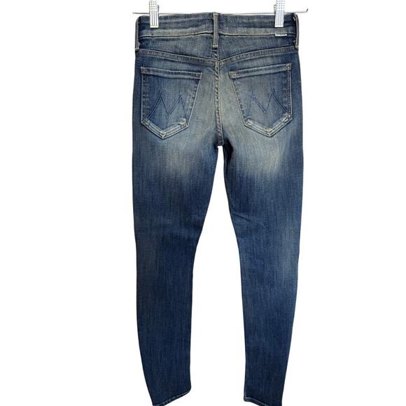Mother NWOT The Looker In Double Trouble Wash Skinny Light Fading Denim Size 25 - Picture 7 of 16